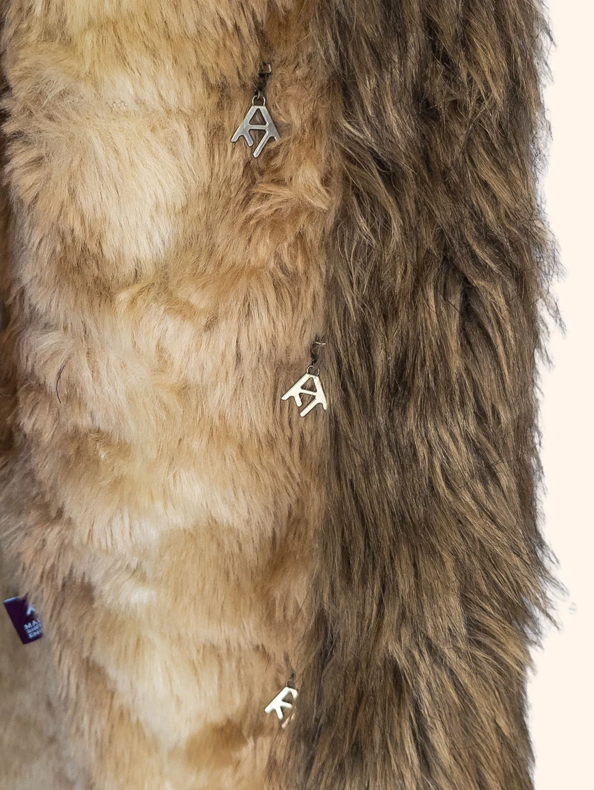 Fela Ultimate Festival Coat one side of internal cosy fur – premium festival coat by Revel Threads