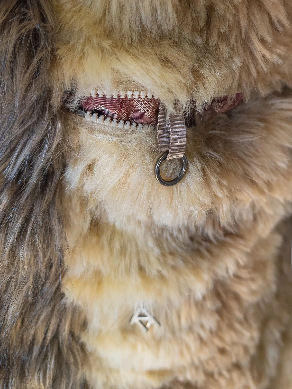 Fela Ultimate Festival Coat internal pocket with attachment loop – premium festival coat by Revel Threads