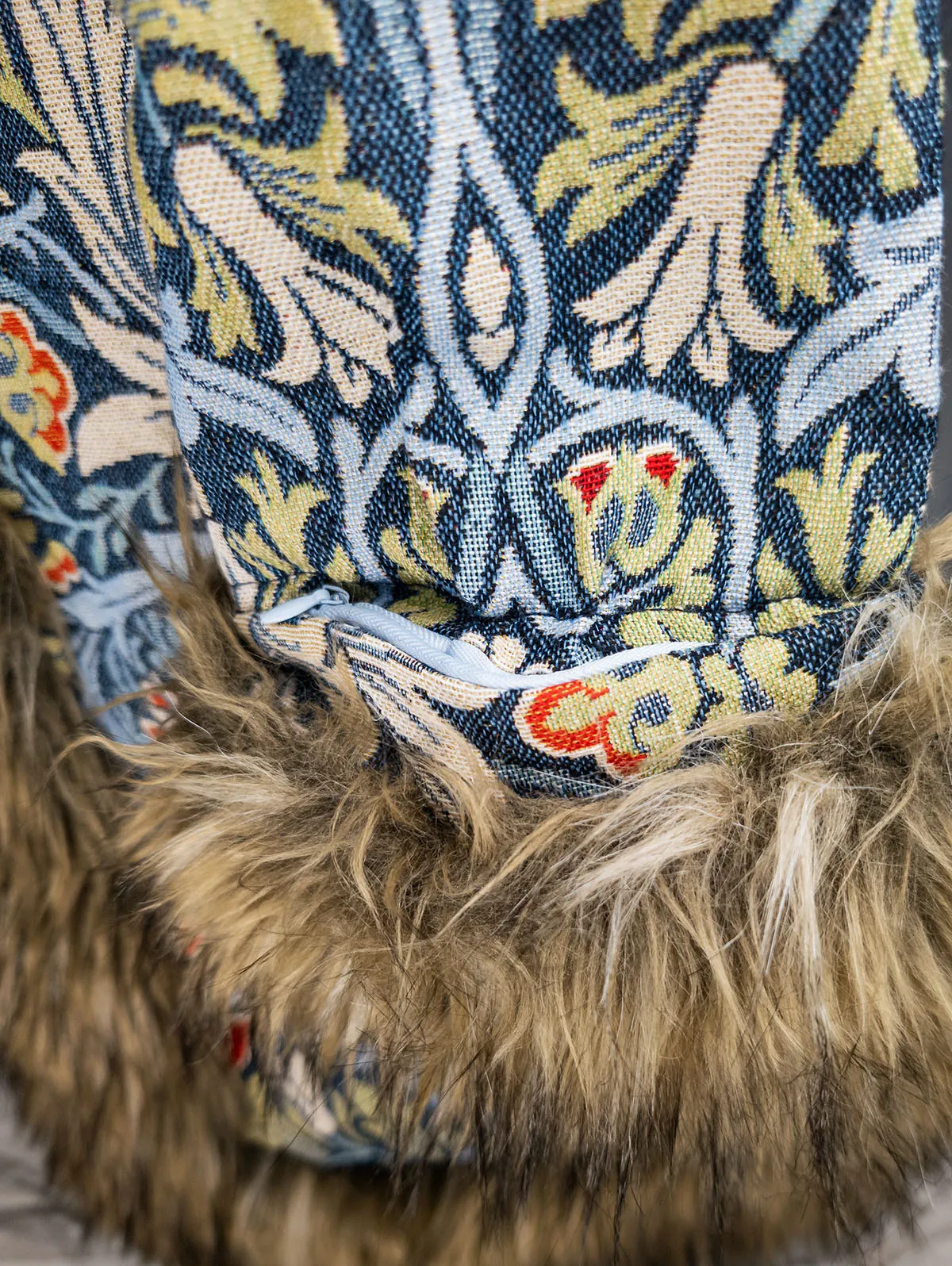 Shelley Luxe Festival Coat secret cuff pocket closed – premium festival coat by Revel Threads