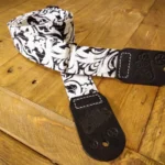 White On Time Guitar Strap
